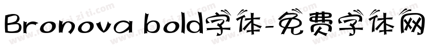 Bronova bold字体字体转换